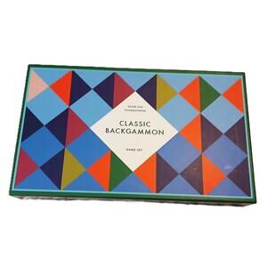 Classic Backgammon Game Set - Silver One International
